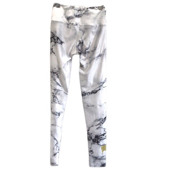 Goldsheep White Marble Full Length Leggings - Picture 5 of 7
